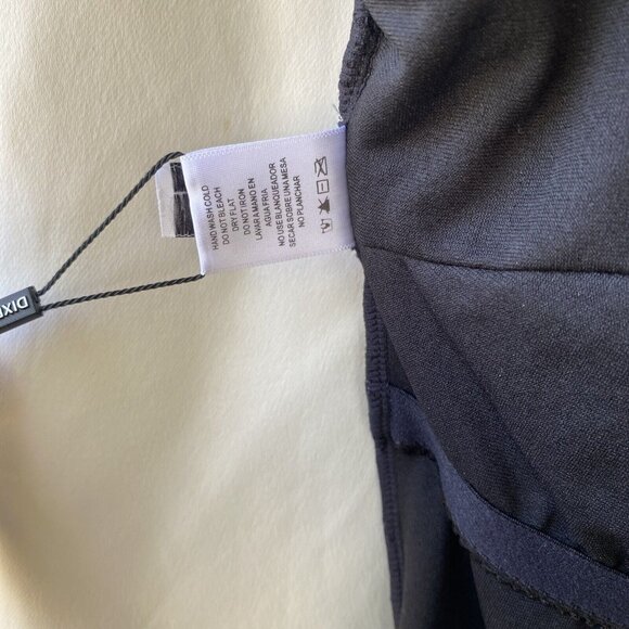 Dixperfect Ruffle One Piece Swimsuit Women Small Black Backless Tummy Control - Picture 9 of 16